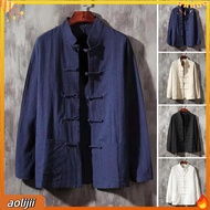 Men Tang Suit Inspired Top Men Chinese Style Shirt Traditional Chinese Mens Tang Suit Shirt for Dail