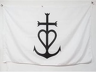 AZ FLAG Camargue Cross Flag 3' x 5' for a Pole - Camargue in France Flags 90 x 150 cm - Banner 3x5 f