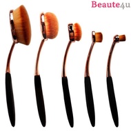 5 pc Oval Brush Foundation Makeup Brushes Set.