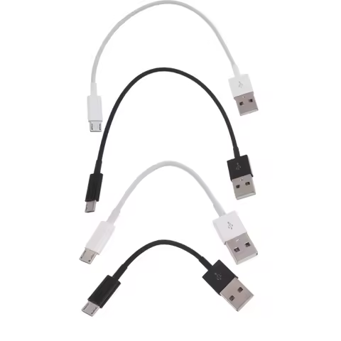 USB Micro USB Cable 10cm 20cm Data Cable 2A Fast for Cellphone Camera W3JD