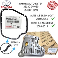 【ACM】TOYOTA WISH 1.8 ZGE20 2009 /ALTIS 1.8 ZRE142 2010 ORIGINAL AUTO FILTER GEAR BOX SET 35330-0W060