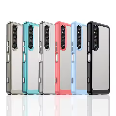 For Sony Xperia 1 VI Case For Sony Xperia 1 5 10 V 10 1 VI Cover Colorful Soft Edge Silicone Transpa