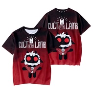 New Cult of the Lamb T-Shirts Cartoon Game 3D Print Streetwear Men Women Casual Fashion Oversized T 