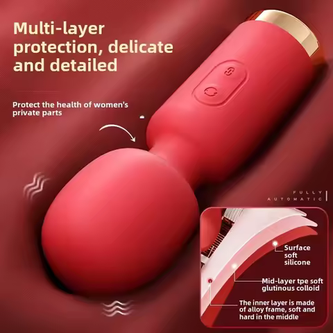 Mini Vibrators Female Clitoris Stimulator Dildo AV Magic Wand Vibrator Stimulator Massager Powerful 