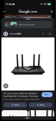 TP-Link Archer AX55 Pro AX3000 Wi-Fi 6 Router