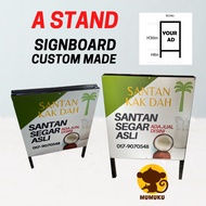 A type stand Signboard penanda arah kedai  Online design