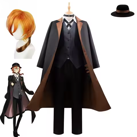 Nakahara Chuya Cosplay Anime Costumes Wig