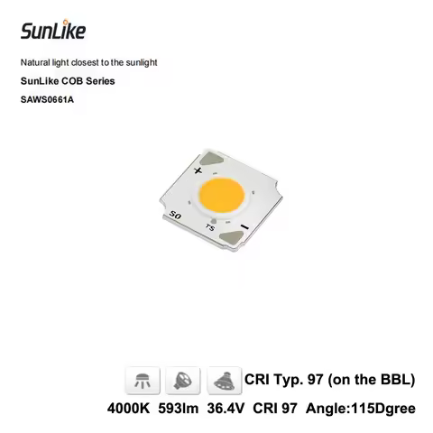 Sunlike COB LED SAW0661A CRI 97 7W DIY For LED Bulb, PAR, MR16,Spot, Downlight