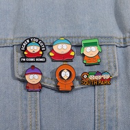 Cartoon animation South Park South Park Alloy Brooch Cute Kenny Kyle Eric Badge Accessories (Brooche