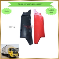 Ốp gió (gò má) xe Dongfeng Hoàng Huy 9 tấn B180 ốp dài 830mm màu đỏ (hàng tôt)