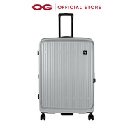 AMERICAN FLYER 28" Polycarbonte 4 Double Wheels Expandable Trolley Case - Silver