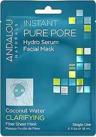 Andalou Naturals Instant Pure Pore Hydro Serum Facial Mask, 0.6 Fluid Ounce