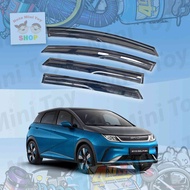 กันสาดประตู BYD Dolphin EV 2023-2024 คิ้วกันสาดประตู สำหรับรถยนต์ BYD Dolphin สีฟ้า
