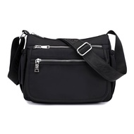 Chibao Bag Womens Canvas Messenger Bag Waterproof Mom Style Bag Large Capacity Womens Bag Nylon Oxfo