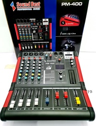 ฟรีค่าส่ง SOUNDBEST PM-400 POWER MIXER มิกซ์ มิกเซอร์ เพาเวอร์มิกซ์ PM 400 PM400 เครื่องเสียง ซาวด์เ