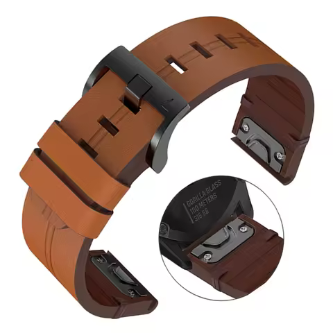 22 26mm Quick Release Leather Bracelet For Garmin Fenix 8 51MM 47MM Watchband Garmin Enduro 3 Quatix