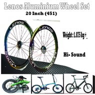 Lenos Hi-Sound Folding Bike WheelSet 20 "(451 )