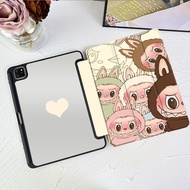 Phone Case iPad gen9/gen8/gen7 10.2 Air4/Air5 10.9 pro11 gen5/gen6 gen10 With Pen Slot Acrylic Carto