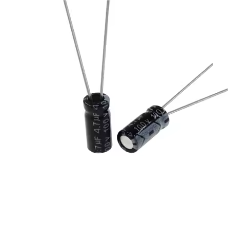 50pcs 4.7uF 100V 4.7MFD 100WV Aluminum Electrolytic Capacitor 5*11mm Radial 4.7mf100v 4.7uf100v 100v