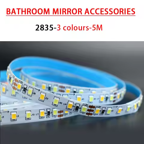 12V SMD flexible LED strip 2835 bathroom mirror accessories CCT dimmable 120LED s/m Cabinet light st