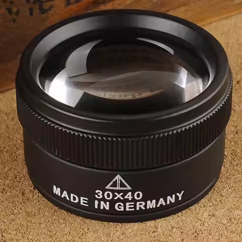 Premium 30X 40mm Measuring Magnifier HD Magnifying Optical Glass Lens Loop Microscope For Coins Stam