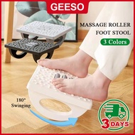 GEESO Ergonomic Foot Stool 180° Swing Massage Roller Rest Stool Under Office Desk Anti-slip Antibact