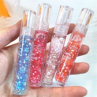flortte lipstick flower knows Transparent Transparent Lip Gloss Pearlescent Glass Lip Colorless Fine