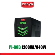 PI RGB 1200VA/840W UPS จ่ายไฟ Pure Sinewave เหมาะสำหรับคอม Power Supply 80+/ iMac /PS4/ประกัน 2 ปี O