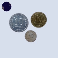 Koin 10 rupiah 1971, 1974, 1979