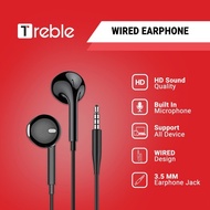 Treble JM Wired Headset Wired Earphone Bass Android iPhone - TER6-A/B