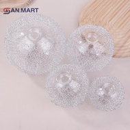 AN.MART Clear G9 Glass Lampshade Replacement With Aluminum Wire Outside 20mm Hole G9 Bulb Cover For 