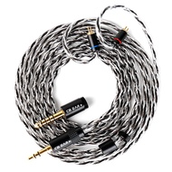 KBEAR P34 IEM Cable Silver-Plated HiFi headphone Upgrade 2Pin 5N 2-Strands