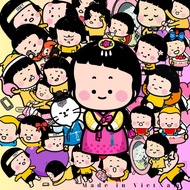 100 stickers MIM & YAM super cute little girl meme with silly hair