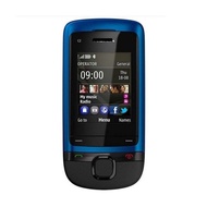 Suitable for Foreign Trade E-commerce C2-05 Mobile Phone Quad-Band GSM Non-Smart Slide Cover Bluet