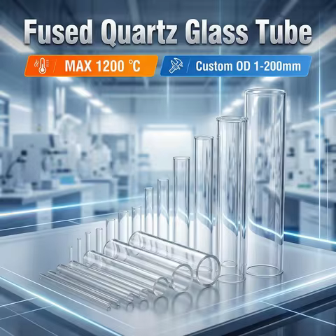 1pcs Custom high-temperature resistant quartz glass tube transparent quartz tube tube furnace glass