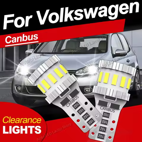 2PCS LED Clearance Lights T10 Canbus For VW Golf mk3 mk4 mk5 mk6 3 4 5 6 Passat B5 B5.5 B6 B7 B8 CC 