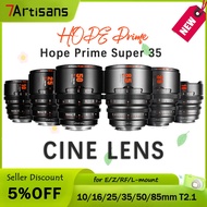 7artisans 10mm 16mm 35mm 50mm 85mm T2.1 Hope Series Standard Prime Large Aperture Cine Lens Kit For 