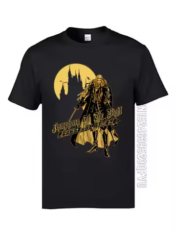Castlevania Alucard T Shirt Figures Character Mens Tshirts High Quality Sweatshirt Summer Autumn Cot