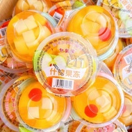 Large Cup Large Jelly Assorted Coconut Fruit Meat Jelly Fruit Flavor Children Snack Gift Bag a Whole Box Wholesale Whole