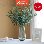 Olive Branches Artificial Green Plants Olive Fruits Leaves Home Decoration Artificial Flowers Garden
