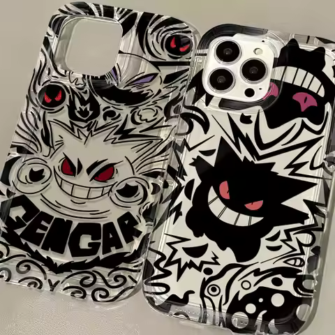 Anime Pokemons Gengar Clear Case for VIVO S15 V20 V21 V23 V23E V25 V27 V27E V29 V40 5G Pro Airbag Sh