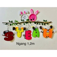 Steam letter set of tree branches to decorate preschools and classrooms without dried tree branches