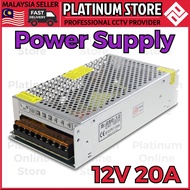 Power Supply DC12V 20A TRANSFORMER AC110V AC220V TO DC12V CONVERTER for CCTV Alarm LED Stripe AC TO 