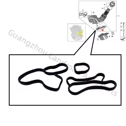 11428591462 Oil Filter Housing Gasket Genuine For BMW F20 G30 G12 X4 G02 118i 120i 125i 525i 530i 73