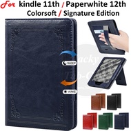 For kindle 11th Paperwhite Gen12 Colorsoft 1st 12th Generation Signature Edition Flip Stand Cover, C