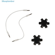 SEPTEMBER Audio Splitter for Tablet MP3 MP4 1 Male to 5 Female Headphone Port 3.5mm Share Adapter