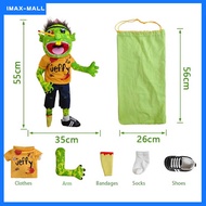 55cm Jeffy Hat Hand Puppet Zombie Jeff Plush Cosplay Toy Stuffed Doll Kids Gifts