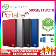 Seagate-backup Plus 2Tb 1Tb Portable Hard Disk Usb3.0 External Hard Drive