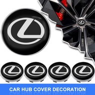 4PCS 56mm/60mm Car Rim Cover Decal Tire Wheel Center Hub Cap Sticker Emblem Decal For Lexus ES300 RX