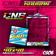 Stiker Decal Sangkar kosan /khosan motif BNR ukuran 40x40 Sangkar Burun